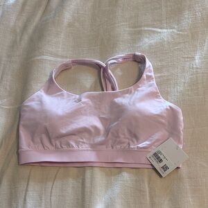 Lululemon Energy Bra, Pink Organza, Size 10